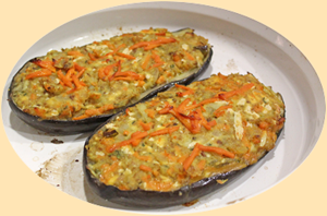 Baked Eggplants just out of the oven