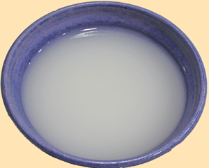  Rice Water, saved from Straining the pot of cooked rice