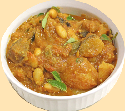  A bowl of Pooli Curry/Mixed Vegetable Curry